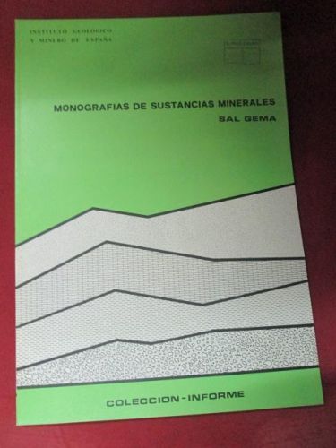 Portada del libro de MONOGRAFÍAS DE SUSTANCIAS MINERALES: SAL GEMA
