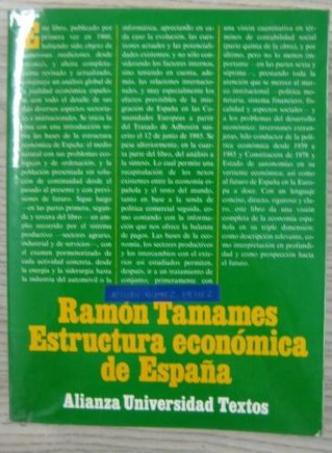 Portada del libro de ESTRUCTURA ECONÓMICA DE ESPAÑA