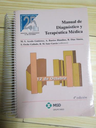 Portada del libro de MANUAL DE DIAGNÓSTICO Y TERAPÉUTICA MÉDICA