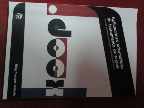 Portada del libro de APLICACIONES INFORMÁTICAS DE TRATAMIENTO DE TEXTO. Creación y edición de documentos con Microsoft Word