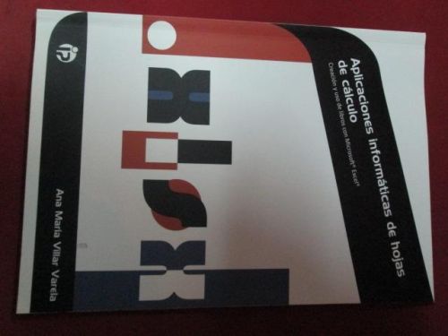 Portada del libro de APLICACIONES INFORMÁTICAS DE HOJAS DE CÁLCULO: Cración y uso de libros con Microsoft Excel.