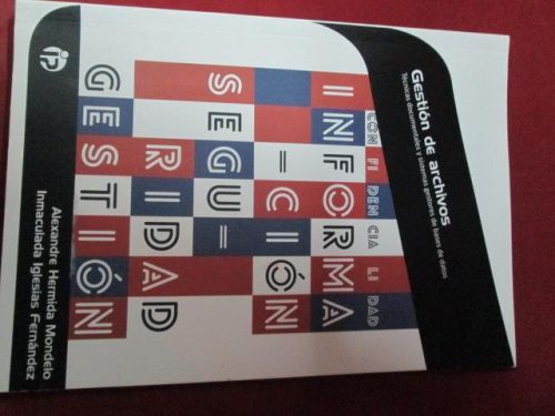 Portada del libro de GESTIÓN DE ARCHIVOS: Técnicas documentales y sistemas gestores de bases de datos.