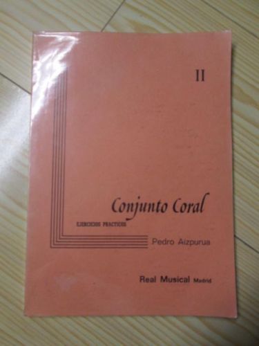 Portada del libro de CONJUNTO CORAL II. Ejercicios prácticos.