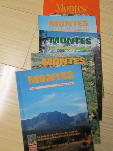 Portada del libro de MONTES. Revista de ámbito forestal. 5 tomos (nº 66, 67, 68, 69 y 72)