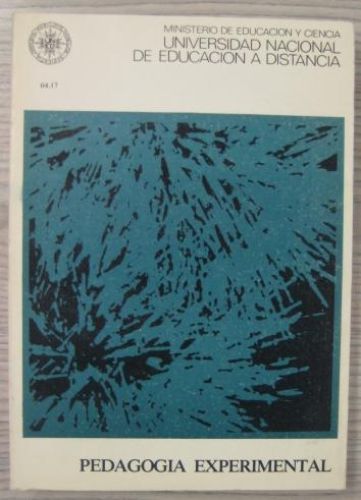 Portada del libro de PEDAGOGIA EXPERIMENTAL. UNIDAD DIDACTICA/4