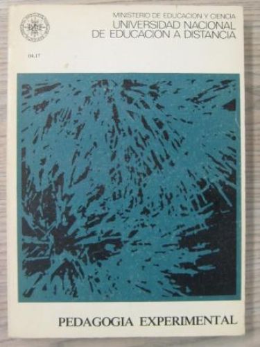 Portada del libro de PEDAGOGIA EXPERIMENTAL