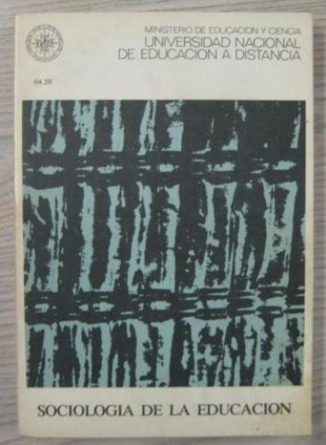 Portada del libro de SOCIOLOGÍA DE LA EDUCACIÓN