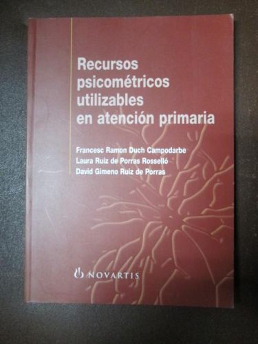 Portada del libro de RECURSOS PSICOMÉTRICOS UTILIZABLES EN ATENCIÓN PRIMARIA