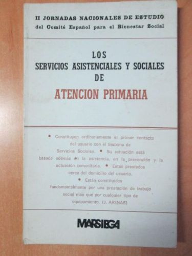 Portada del libro de LOS SERVICIOS ASISTENCIALES Y SOCIALES DE ACCIÓN PRIMARIA