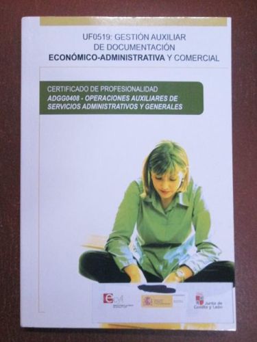 Portada del libro de GESTIÓN AUXILIAR DE DOCUMENTACIÓN ECONÓMICO-ADMINISTRATIVA Y COMERCIAL.