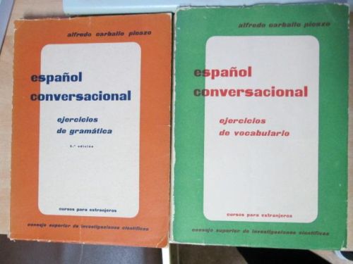 Portada del libro de ESPAÑOL CONVERSACIONAL (2 volúmenes: gramática y vocabulario)