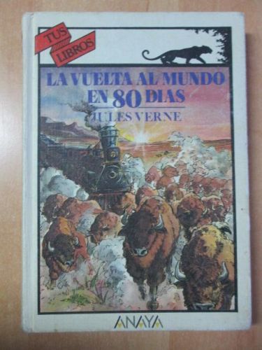 Portada del libro de LA VUELTA AL MUNDO EN 80 DÍAS