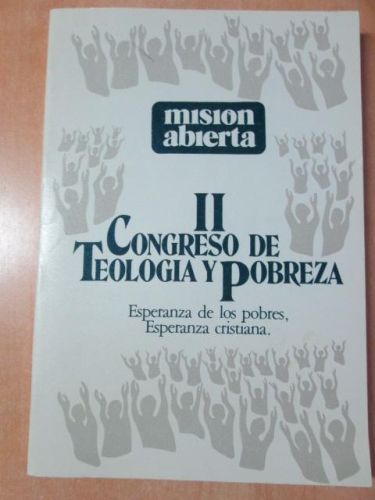 Portada del libro de II CONGRESO DE TEOLOGÍA Y POBREZA: ESPERANZA DE LOS POBRES, ESPERANZA CRISTIANA